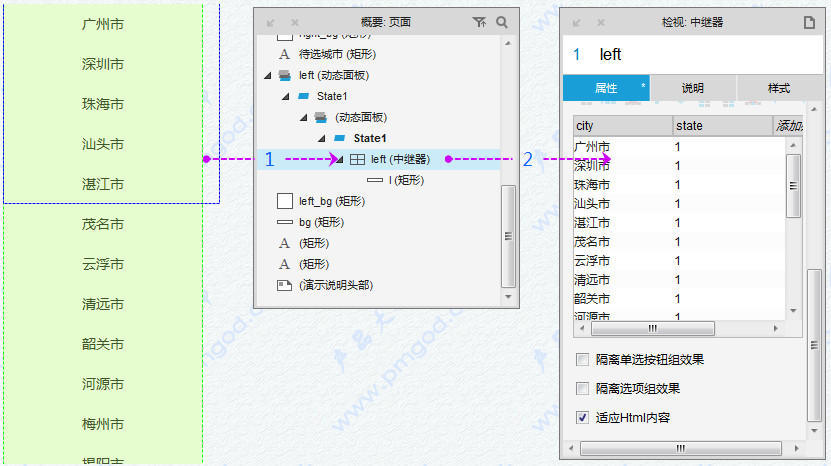 穿梭器：双向列表带计数选择（支持单选、多选和全选）